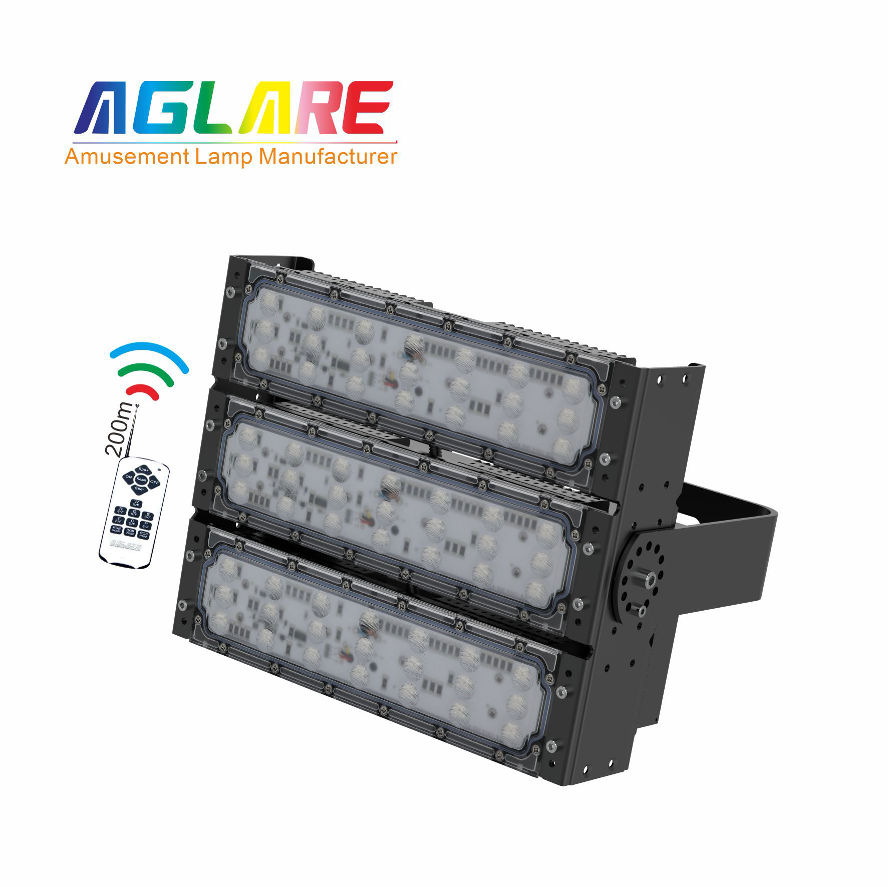 150W LED彩色泛光灯投光灯,变色户外射灯带？仄